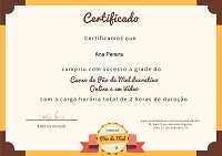 Certificado Curso de Pão de Mel