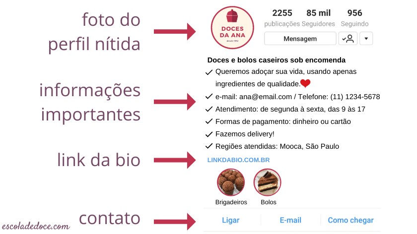 bio instagram