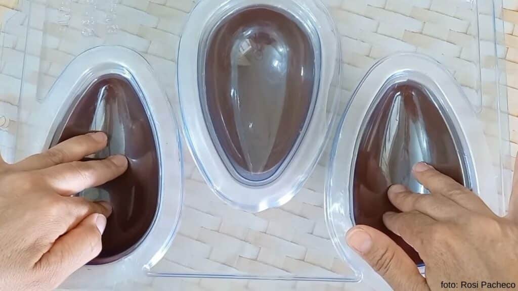 Forminhas de silicone do Ovo de Colher Ninho com Nutella
